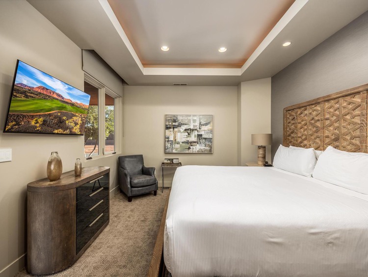 Bed in room