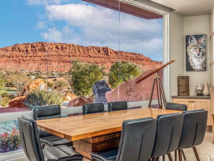 Table with beautiful view