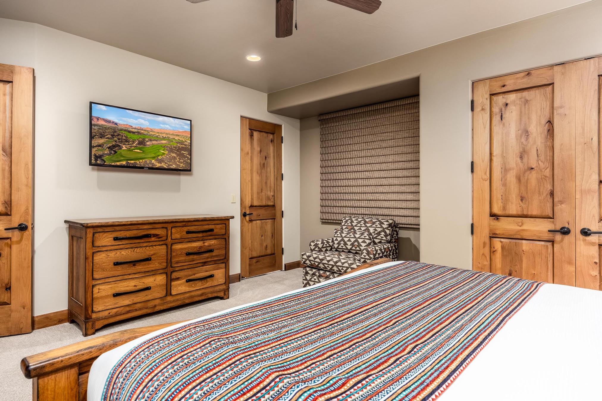 bed and dresser