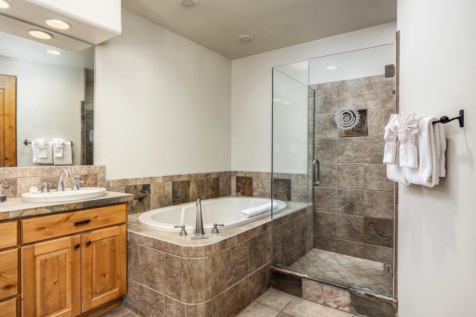 Bathroom with a tub